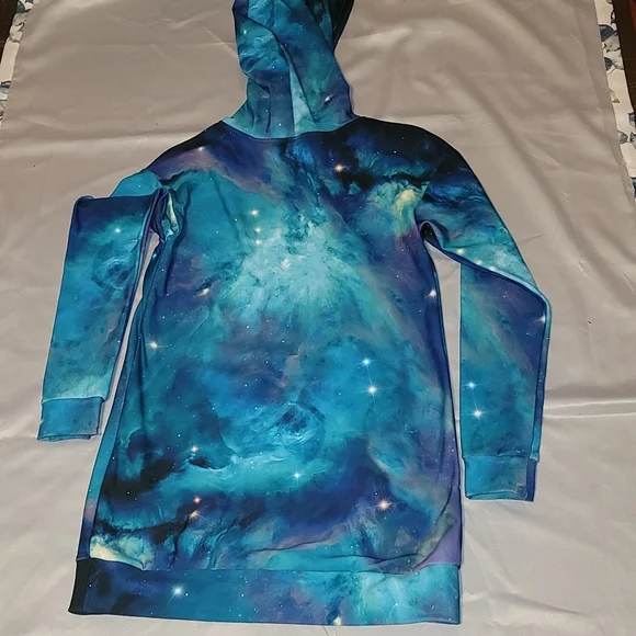 Blackmilk Galaxy Teal Slouchy S - Picture 2 of 2